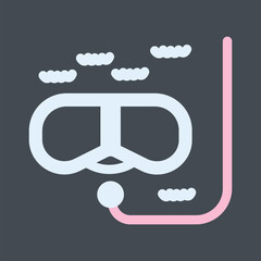 Snorkeling Vector Icon