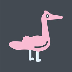 Flamingo Vector Icon