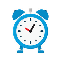 alarm clock vector illustration, flat style vector illustration