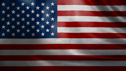 USA waving flag 3d illustration