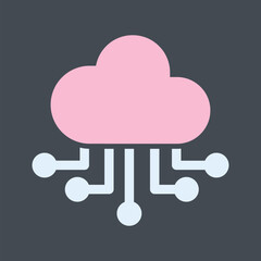 Cloud Computing Vector Icon