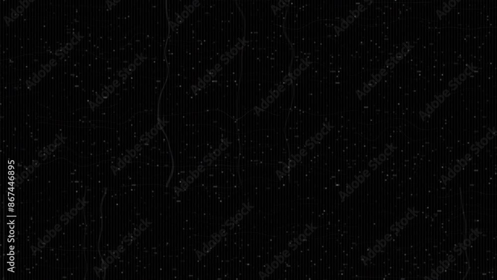 Poster hud fui grid sci-fi background. vjs film noise on analog tv screen vhs transitions screen glitches. 