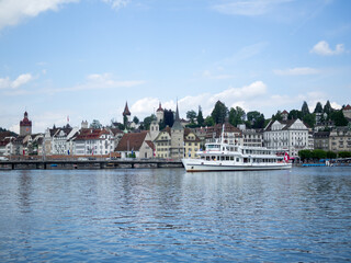 Luzern seen from the lake with the same name