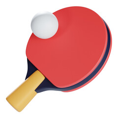 table tennis 3d icon illustration
