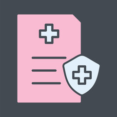 Obraz premium Health Insurance Vector Icon