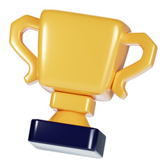 trophy 3d icon illustration