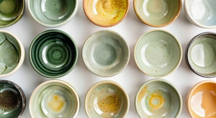  Colorful Ceramic Bowls: Artisanal Handmade Collection, 10+ Unique Shapes and Sizes