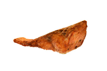 fried fish isolated on white background