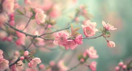  Vibrant Blossoms against a Soft Sky - Spring Flower Photography