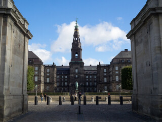 Obraz premium Christiansborg Palace gates