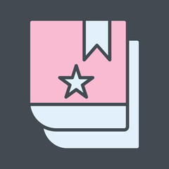 Bookmarking Services Vector Icon