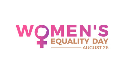 Women's Equality Day vector concept for banner, poster, background template design.