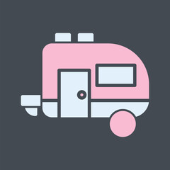 Trailer Vector Icon