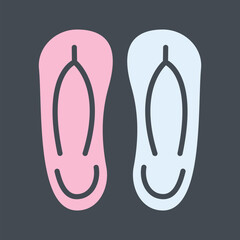 Slippers Vector Icon