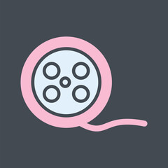 Reel Vector Icon