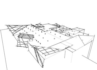 architecture building vector illustration