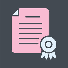 Diploma Vector Icon