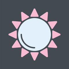 Sun Vector Icon