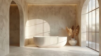 Modern home interior background, wall mock up