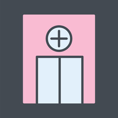 Obraz premium Emergency Room Vector Icon