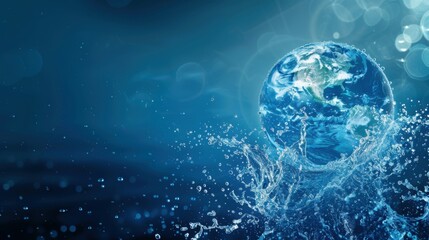 World water day graphic design generative ai.