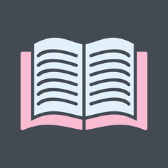 Textbook Vector Icon