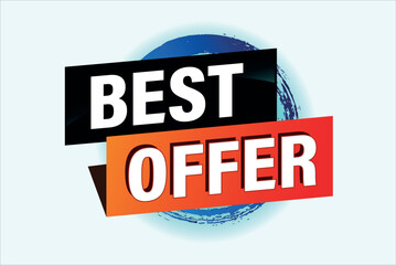 best offer poster banner graphic design icon logo sign symbol social media website coupon


