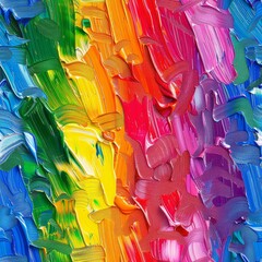 Dynamic swirls of color unfold on the canvas with energetic flair