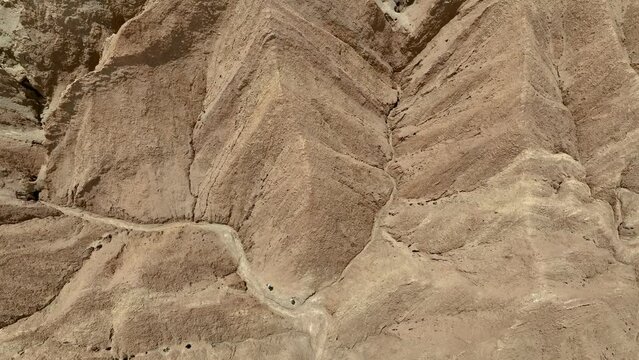 Desert of the Atacama in Chile. Valley of the moon. Aerial view.