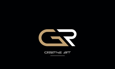 GR, RG, G, R abstract letters logo monogram