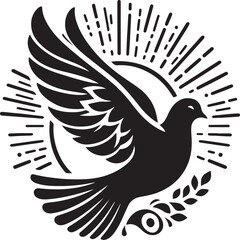 dove of peace vector