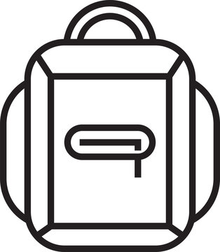 recommend clip art: Backpack Icon Line Art
                    