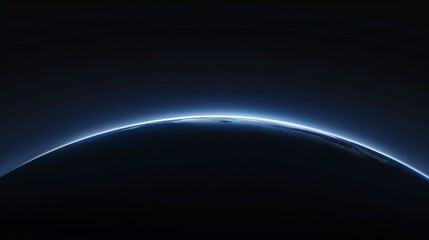 dark poster with space and blue planet. Creative design for wallpaper. background, poster.