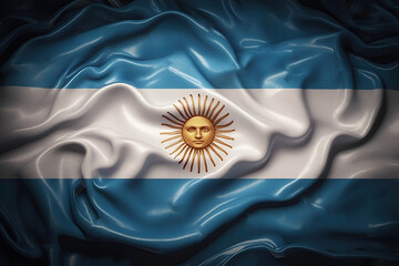 Argentinian Flag Wave for Memorial Day or Independence Day of Argentina