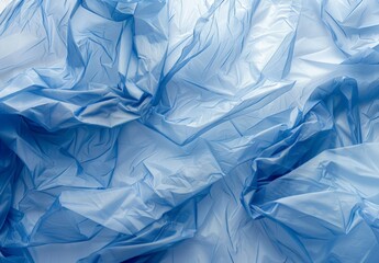 Fototapeta premium Vibrant Blue Crumpled Paper