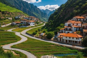 village in the mountains