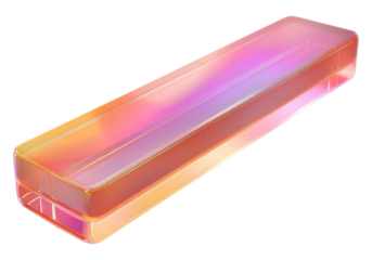 Vibrant search bar isolated, transparent background, PNG, cutout.