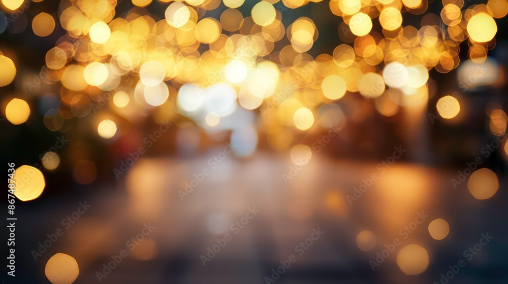 Aufkleber an image depicting a blurred background and a bokeh effect. with copy space image. generative ai