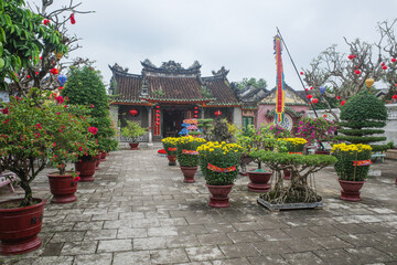 Hoi An, Vietnam - 7 Feb, 2024: Phuoc Kien Hoi Quan, Fukien Chinese Congregation Assembly Hall and...