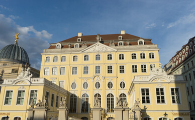 Fototapeta premium Coselpalais in Dresden, Saxony, Germany in the evening light