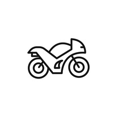Motorcycle Icon Collection Bike Illustrations for Transportation and Motor Sports