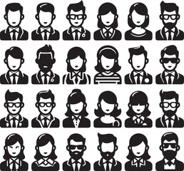 Anime Avatar Vector Design Illustration Pack