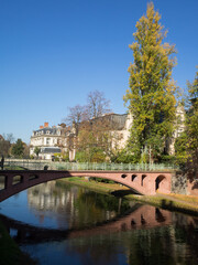Fos du Faux Rempart over Ill River in Strasbourg