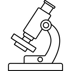 Line art of Microscope  vector