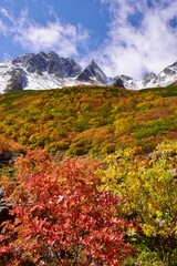 紅葉の北アルプス涸沢カール