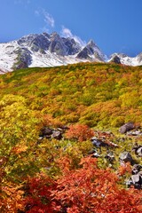 紅葉の北アルプス涸沢カール