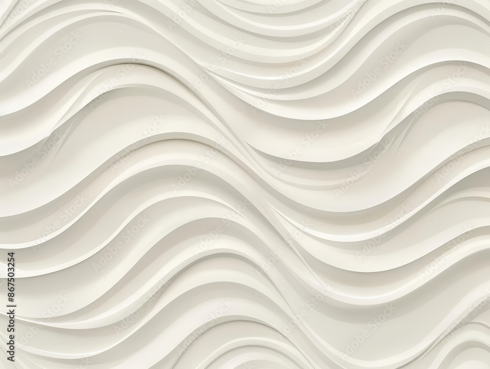 Poster seamless white embossed texture subtle wavy abstract pattern