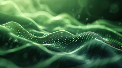 Obraz premium abstract background with a green silhouette