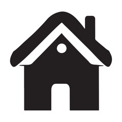 Home Icon Silhouette vector art