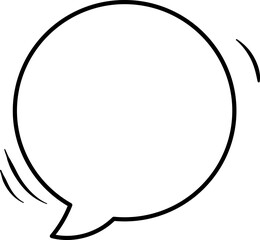 Speech Bubble Note Illustration